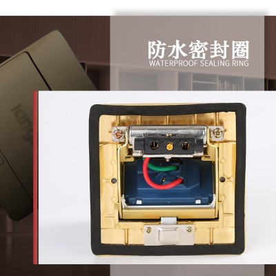 地插全铜慢弹起式地面插座隐藏工程款家装五孔地面插座厂家批发图4