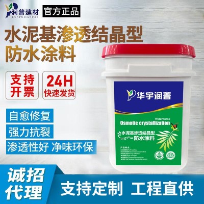 停车场地下室水池水泥基渗透结晶型防水涂料食品级防渗材料工程用