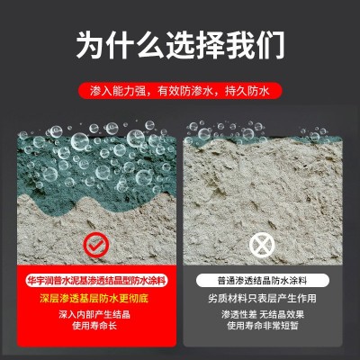 停车场地下室水池水泥基渗透结晶型防水涂料食品级防渗材料工程用图4