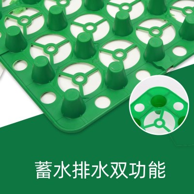 蓄排水板塑料HDPE凹凸新料黑色疏水滤水隔水顶板车库屋顶 绿化厂家图2