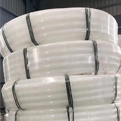 厂家批发PE白色给水盘管抽水管排水排污管工地建筑工程管长管子