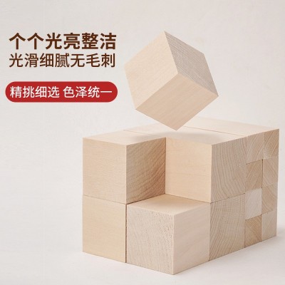 椴木板实木板椴木方料木板diy手工制雕刻木料椴木块跨境源头工厂图3