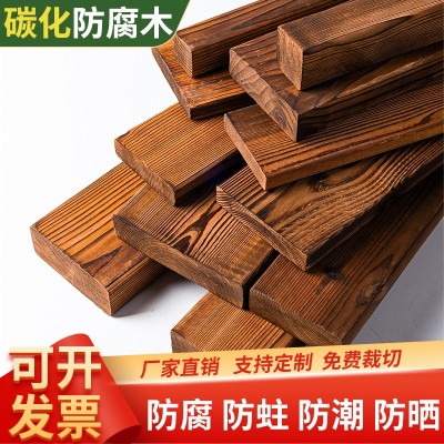 防腐木地板碳化实木板材木条护墙板樟子松吊顶庭院葡萄架户外木方图3