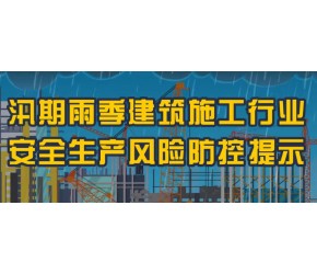 汛期雨季建筑施工行业安全生产风险防控提示