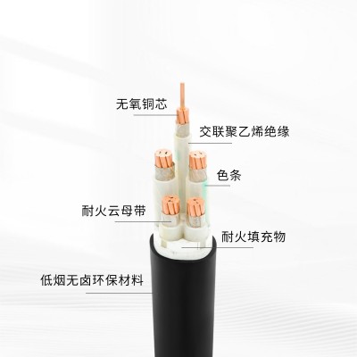 厂家批发低烟无卤阻燃耐火铜芯电线 电力电缆WDZ-YJY(E)/WDZN-YJY图3
