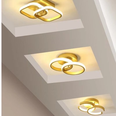 跨境北欧过道灯走廊阳台灯LED简约创意个性衣帽间客厅玄 关吸顶灯图2