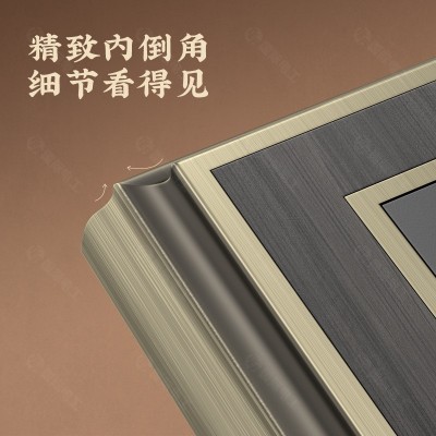 国际电工锌合金新中式复古电灯开关电源五孔插座单开双开双控面板图4
