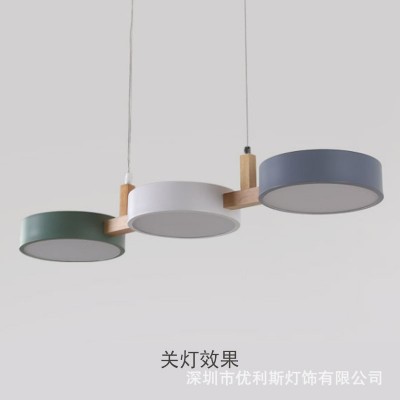 北欧吊灯家用卧室餐厅灯现代简约网红led前台圆形设计师灯具新款图2