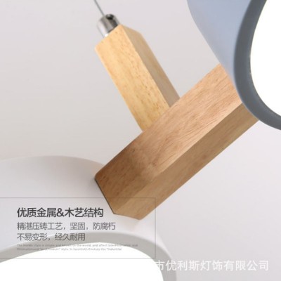 北欧吊灯家用卧室餐厅灯现代简约网红led前台圆形设计师灯具新款图4