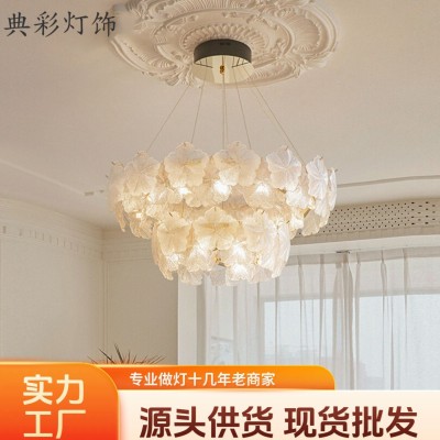 客厅吊灯现代简约法式轻奢奶油风设计师卧室餐厅主灯新款直销批发