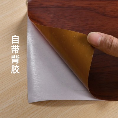 木纹装饰膜自粘墙纸防水防潮门桌子家具翻新改色膜工程批发贴纸图3