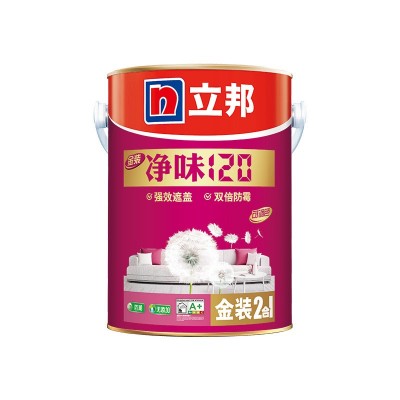 立邦乳胶漆金装净味120内墙室内漆面漆防霉涂料油漆5L正 品保障图4