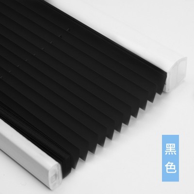 跨境爆款无绳百折帘百褶帘免打孔百折帘半遮光全遮光随意停窗帘图5