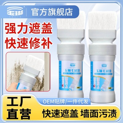 新品内墙涂料白色墙面毛刷漆水性净味乳胶漆刷墙翻新家用 修补漆