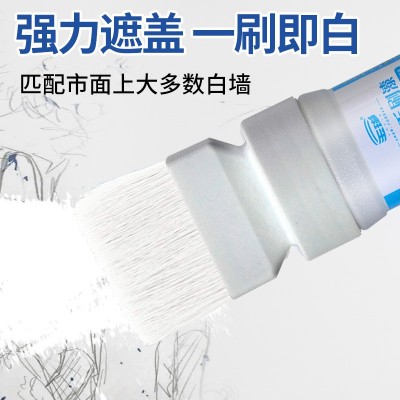 新品内墙涂料白色墙面毛刷漆水性净味乳胶漆刷墙翻新家用 修补漆图2