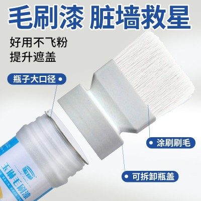新品内墙涂料白色墙面毛刷漆水性净味乳胶漆刷墙翻新家用 修补漆图3