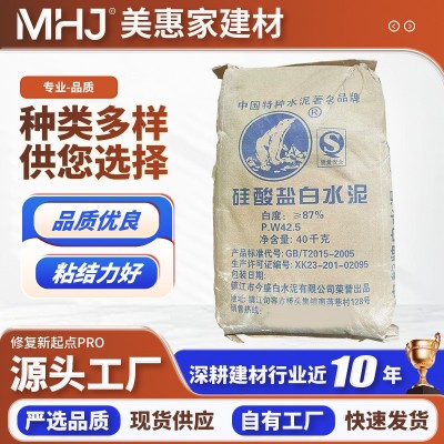 白色硅酸盐白水泥 填补漏缝堵漏墙面补坑裂缝速凝水泥粘结性较强