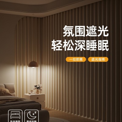 2025新款双面同色雪尼尔窗帘卧室遮光全羊绒奶油风客厅高级感图4