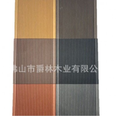 佛山室外塑木地板定制露台木塑地板WPC户外阳台共挤竖纹庭院塑木图5