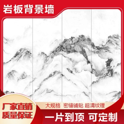 岩板电视背景墙 现代简约微晶石瓷砖大理石客厅大板 800X2600岩板图4