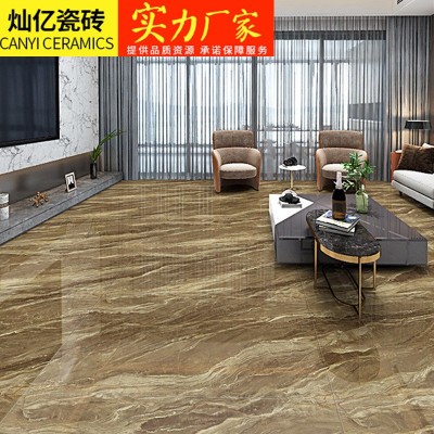 佛山磁砖批发全瓷金丝釉通体大理石瓷砖600x1200客厅K金地砖墙砖图3