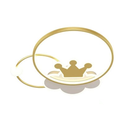 创意儿童房灯女孩男孩皇冠卧室吸顶灯北欧时尚房间卡通led吸顶灯图5