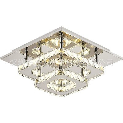 跨境专供创意方形过道走廊玄关灯现代简约水晶灯入户进门天花灯图5