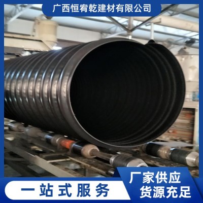 云南贵州HDPE 双壁波纹管螺旋钢带管DN800大口径厂家量大优惠多多