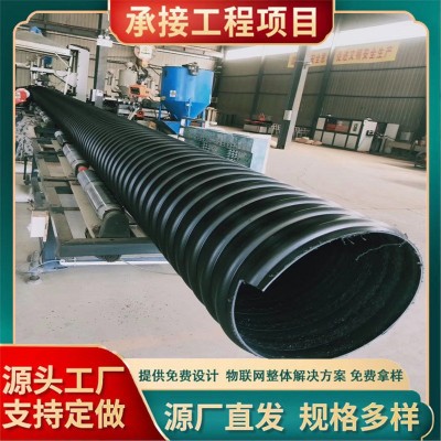 PE钢带增强波纹管 螺旋波纹管 大口径污水管 地埋式排污排水管道图3