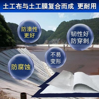 名博果园定制防渗复合土工膜水产鱼塘养殖水库堤坝工程两布一膜图3