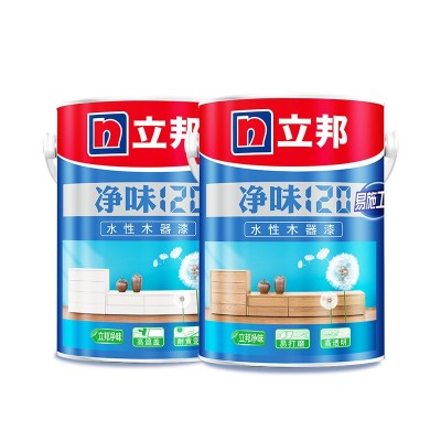 立邦水性木器漆净味120易施工油漆家具木门窗翻新封闭改色木制品图5