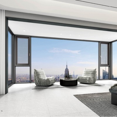 厂家断桥铝门窗 窗纱一体 双层中空玻璃 铝合金门窗玻璃隔音窗图2