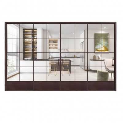 佛山玻璃移门 铝合金厨房推拉门，客厅吊轨移门图5