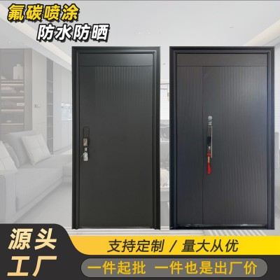 防盗门工程批发甲级入户门钢制进户门加厚钢板铁门室内卧室公寓门图2