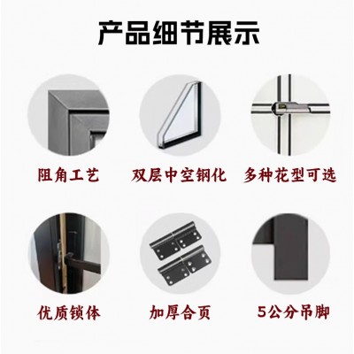现货卫生间门卫浴玻璃门厕所门浴室门铝合金门玻璃平开门洗手间门图3