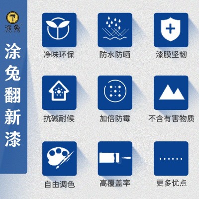 涂兔水性木器漆涂兔木质家具翻新漆家用柜子涂料翻新改色漆油漆图4