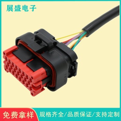 定制汽车线线束 导航线 ECU控制器新能源770680-1密封防水插头线