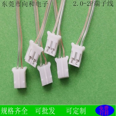 厂家直销1.25/2.0端子线金银透明线吊灯头 透明线LED光源连接线图2