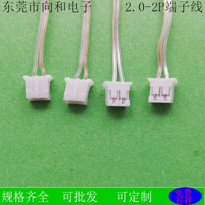 厂家直销1.25/2.0端子线金银透明线吊灯头 透明线LED光源连接线
