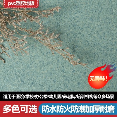 办公室pvc塑胶地板幼儿园防火塑料地板革医院商用多色地胶地板贴图3