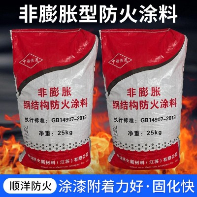 室内外水性防火涂料厂家超薄型厚型石膏基非膨胀型钢结构防火涂料图3