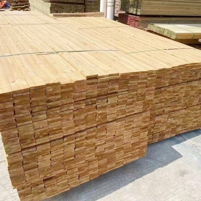 工厂定制 深度碳化木 实木板户外凉亭立柱阳台露台地板木屋护墙板图3