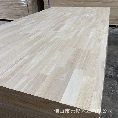 佛山厂家定制E0环保泰国橡胶木指接板橡胶木实木板衣柜橱柜木板图3