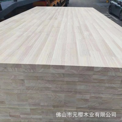 佛山厂家定制E0环保泰国橡胶木指接板橡胶木实木板衣柜橱柜木板图4