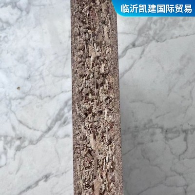 源头厂家实木刨花板 木纹贴面高密度家居装饰素面颗粒无醛刨花板图5