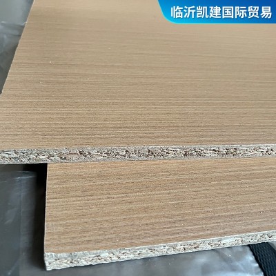 实木颗粒三聚氢胺刨花板 双背景墙装饰贴面板橱柜专用三胺刨花板图2