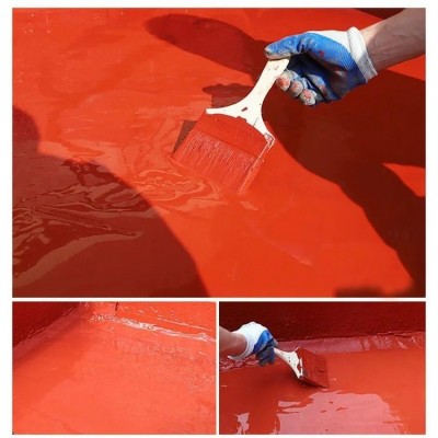 外露型楼屋顶红橡胶防水涂料彩钢瓦树脂瓦防水防腐锈漆补漏胶材料图3