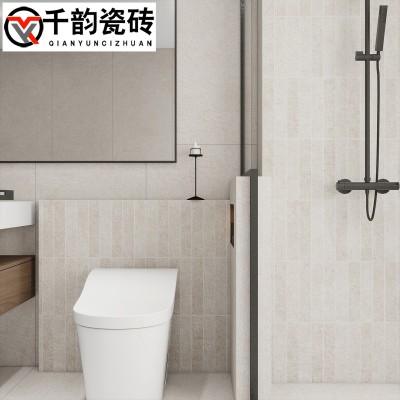 极简风莱姆石微哑质感砖600x1200酒店民宿古堡地砖卫生间瓷砖阳台图3