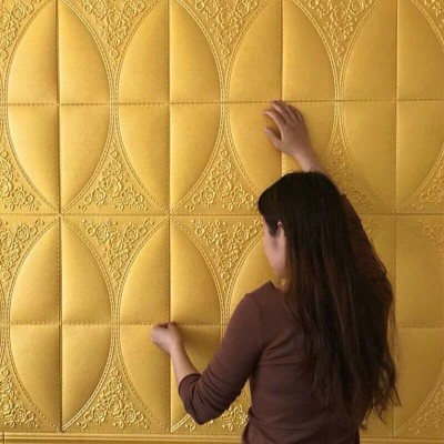 防水防潮墙贴3d立体墙纸自粘卧室电视背景墙壁纸装饰墙面墙壁贴纸图2
