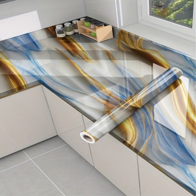 跨境专供鎏金大理石纹墙纸 家装建材背景墙Gilt marble w allpaper图2